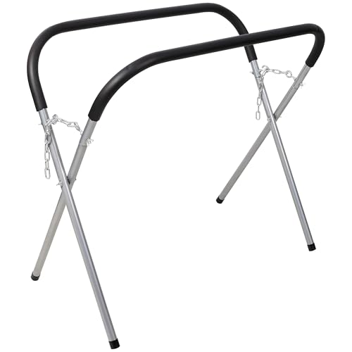 Heavy Duty Work Stand Portable Workbench Folding Work Stand for Bumpers Fenders Doors & Hoods Works Automotive Fender Stand for Garages Repair Shops Adjustable Padded 750 Lbs Capacity