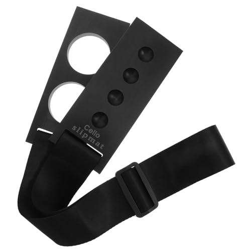 Ancre de violoncelle antidérapante avec sangle de performance réglable noire