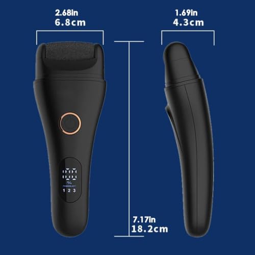 Quitacallos eléctrico portátil con función exfoliante y batería recargable 5