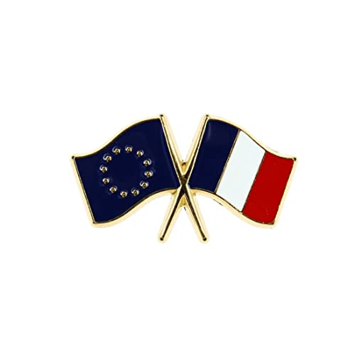 Pin's Jumelage Doré France Europe - Tony Et Paul, Made In France à Saumur FABRIQUE EN FRANCE -