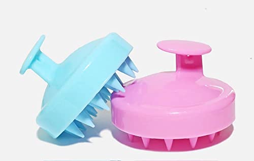Image of QIQI Hair Scalp Massager Shampoo Brush with Soft Silicone Bristles, Anti Dandruff, Exfoliating with Scalp Care (Pink) HM35
