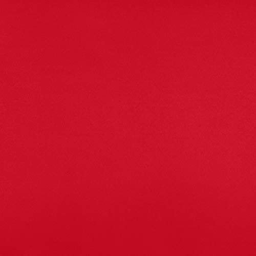 Amazon Basics Easy Wash Microfiber Kid's 3 Piece Comforter and Pillow Sham Set, Full/Queen, Red, Solid