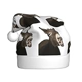 EWQrtyy Lustiger Esel-Druck, Gemeinschaftstreffen, Weihnachtsmützen für Unisex, Erwachsene, Frauen, Männer, Bühnenauftritte, Urlaub, Freude