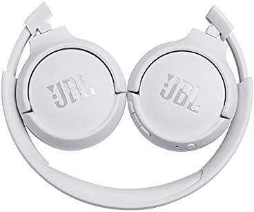 JBL T500BT in White  Over Ear Bluetooth Wireless Headphones with Pure Bass Sound  Headset with Remote / Built-In Microphone