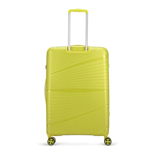 Image of Skybags Polypropylene Skylite Check-in Trolley Bag, 77cm | Large Hard-Sided Luggage for Travel with Smooth 8-Spinner Wheel & TSA Lock | 5-Year International Warranty - Yellow