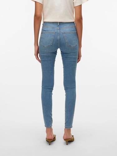 VERO MODA Vmsophia Hw Skinny Jeans Md Bl Noos dames Skinny jeans - Afbeelding 6