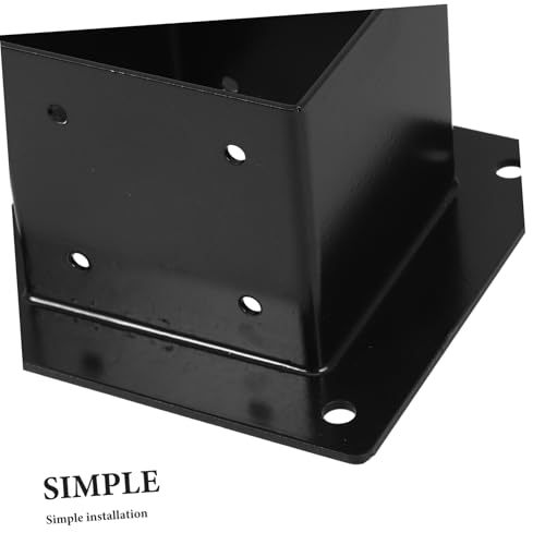 Support de poteau fer pour railing base clôture accessoire jardin - 2