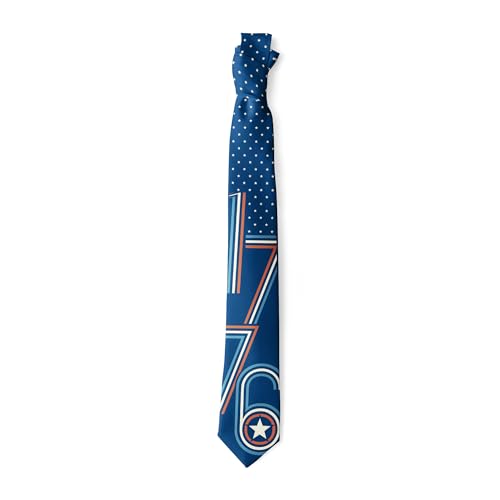 Fourth of July Funny Patriotic Graphic Novelty Necktie for Men
