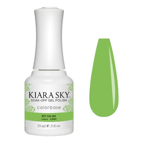 Esmalte de gel KIARA SKY 0.5 fl oz Verde neón lima miniatura 1