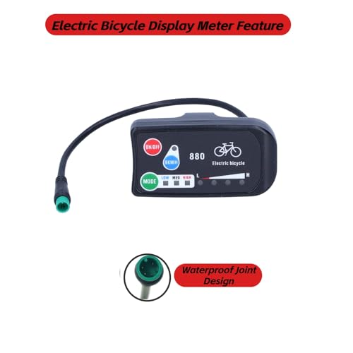 Display per Bicicletta Elettrica,Bicicletta Elettrica per Display KT LED880 Bike 36V 48V Display Meter Display Bici Elettrica 36V