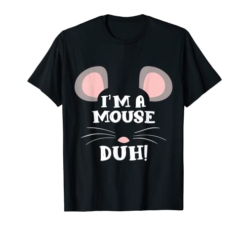 Maglietta con scritta "I I'm A Mouse Duh!", divertente maglietta natalizia Maglietta