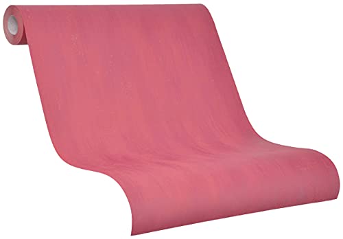 marburg Tapete Rot Uni modern rote Vliestapete für Wohnzimmer oder Schlafzimmer Made in Germany 10,05 m x 0,53m