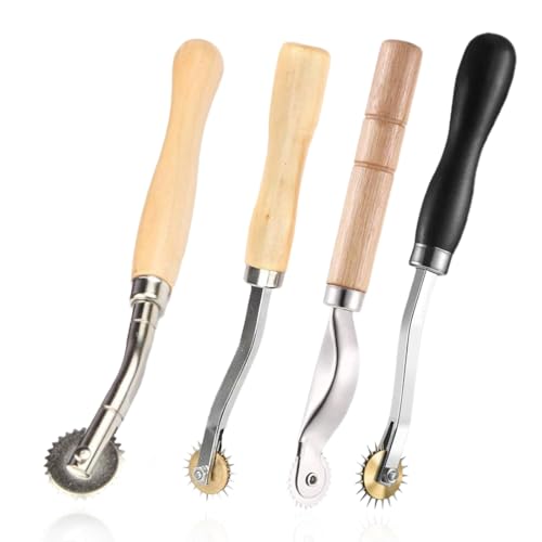 EIHI 4 Stück Markierrädchen Holzgriff