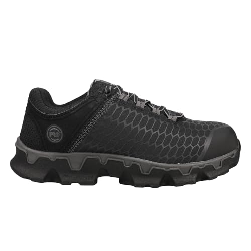 Image of Timberland PRO Men's Powertrain Sport Alloy Safety Toe Industrial Athletic Work Shoe, Black /Grey, 11
