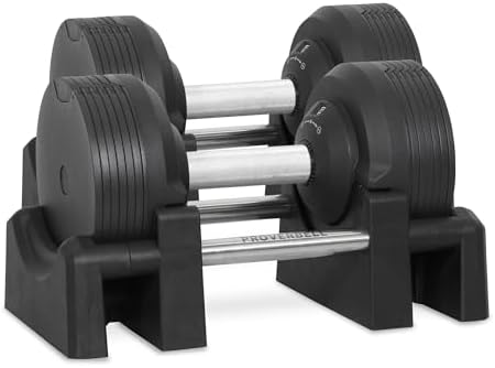 （14:00時点） プロバーベル 23.5kg 1.5kg刻み 2個セット 可変式ダンベル ブラック