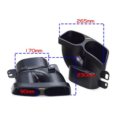 Embout d'échappement pour Benz Classe C E S finition inox sport