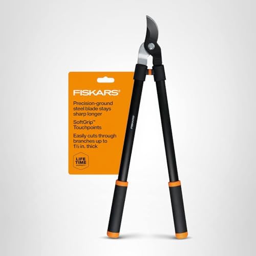 Fiskars 28" Loppers for Tree Trimming, Heavy Duty, Rust-Resistant Sharp Bypass Steel Blade Loppers, Branch Cutter up to 1.5" Diameter Cut Capacity, Shock-Absorbing Handle, Garden Tools — view 8