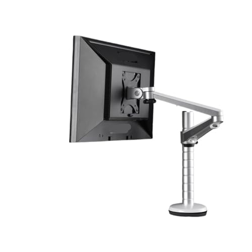 Soporte de monitor doble brazo articulado y bandeja para ordenador