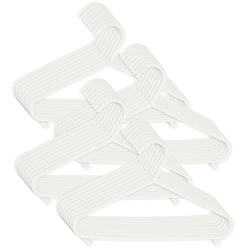 Lot cintre enfant fille et garçon Bieco 32 pièces blanc de 30 cm pour dressing bébé