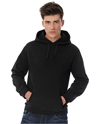 Sweat capuche homme B&C blanc S idéal pour le sport et les loisirs