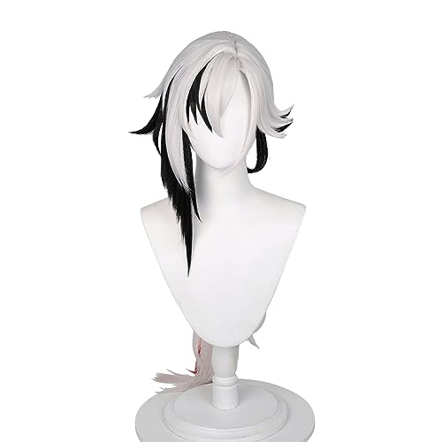 Anime Cosplay Wig, Genshin Impact Wig, with two Wig Caps, for Halloween Party & etc. (Arlecchino) - Image 2