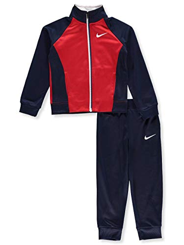 Nike Boys' 2-Piece Tricot Tracksuit Pants Set Outfit - Obsidian, 2t