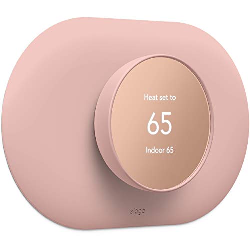 elago Wall Plate Cover Plus Compatible with Google Nest Thermostat 2020 [Sand] - Durable Polycarbonate Material, Easy Installation, Complementary Design