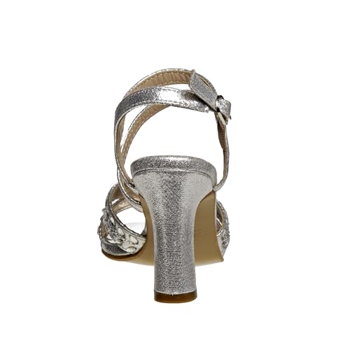 Josmo Girl's Low Heel Dress Shoes Sparkle Party Formal Straps Sandals3