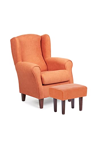 Sillonea: Sillón Orejero Roma con Puff