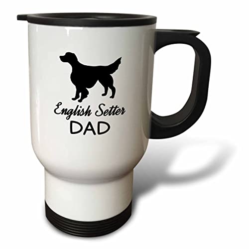 3dRose, 14oz Stainless Steel Travel Mug, White