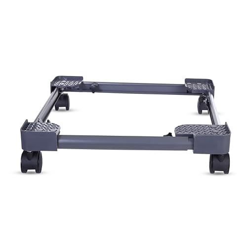 Image of Whirlpool Washing Machine Stand 7kg Top Load Fully Automatic | Modular Base Trolley | Adjustable, with Wheels