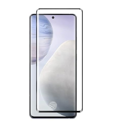 Image of STP FEEL Advanced Black Border Tempered Glass Screen Protector for Samsung Galaxy S21 (6.1 Inch) | Full Screen Coverage (except edges) Screen Protector Guard Protector, Pack of 1