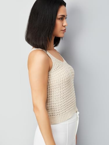 Image of Max Women's Poly Cotton Solid Regular Fit Top