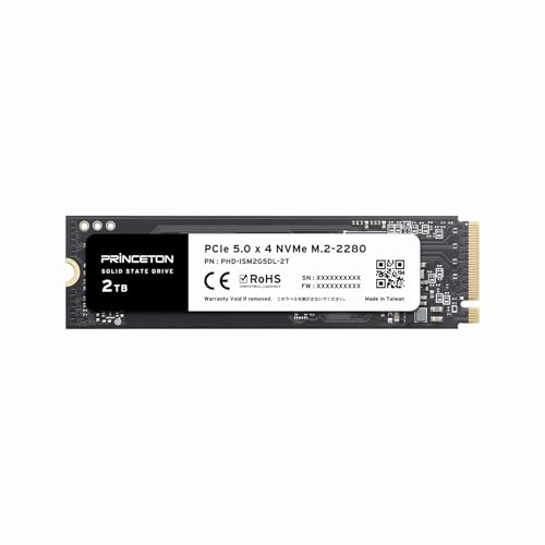 Amazon.co.jp: Princeton M.2 PCIe 5.0x4 NVMe Internal SSD (2TB) PHD