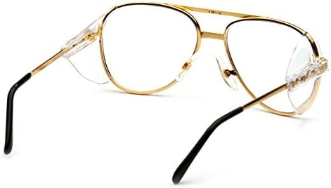 PYRAMEX Pathfinder Safety Eyewear Clear Lens With Gold Frame Safety