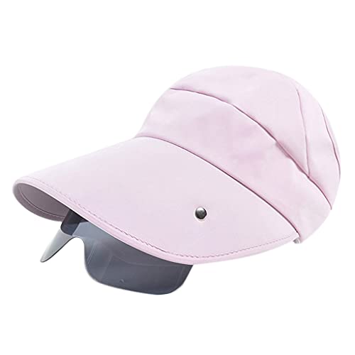 XAGMODSHN Sombreros vacíos de playa para mujer, sombrero de playa, para exteriores, para usar con, Rosa Oscuro, 57
