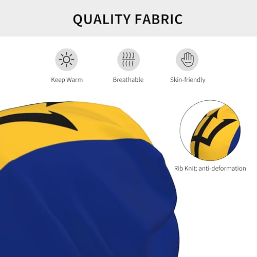 Flag of Barbados Children Hip Hop Knitted Hat Kids Elastic Leisure Knit Cap Warm Sleep Beanies Black3