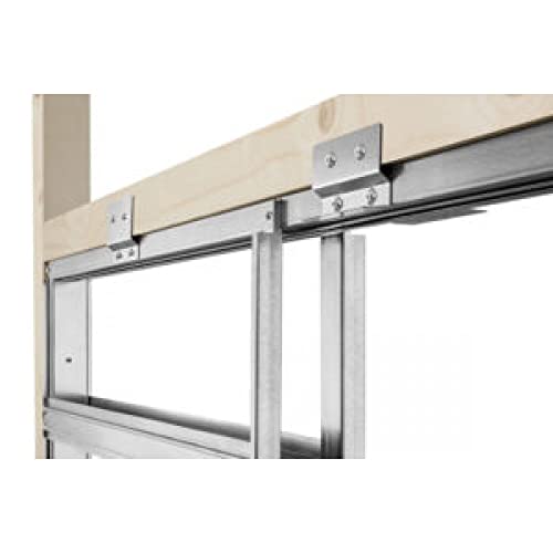 Kit de sistema de marco de puerta simple Rocket Door Steel Frame para puerta de 28 x 80 pulgadas (puerta no incluida) miniatura 5