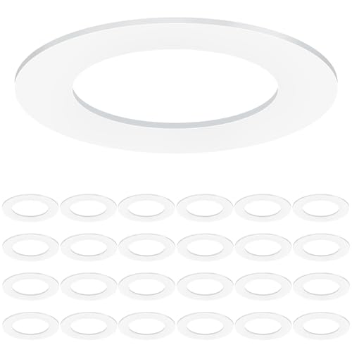 24 Pack Goof Rings for 6 Inch Recessed Lights Matte White