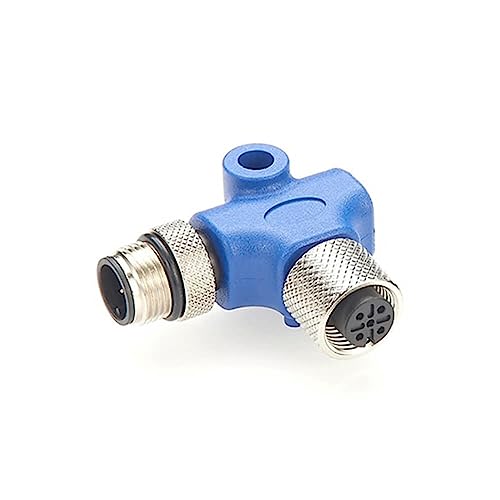 Elecbee Nmea2000 M12 Male 5 Pin to Female 5 Pin Connector L Type Right Angle