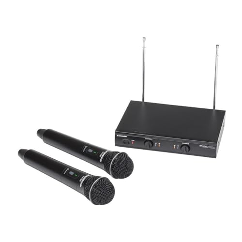 SAMSON Stage 200 Dual Handheld Dynamic Wireless Microphone System (Group D)