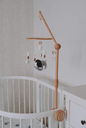 Sorrel + Fern Baby Crib Mobile Scandinavian Elephant -Baby Shower Gift Nursery Decoration - Thumbnail 4