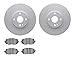 Dynamic Friction Company Front Geospec Brake Rotors with 5000 Euro Ceramic Brake Pads 4602-80008