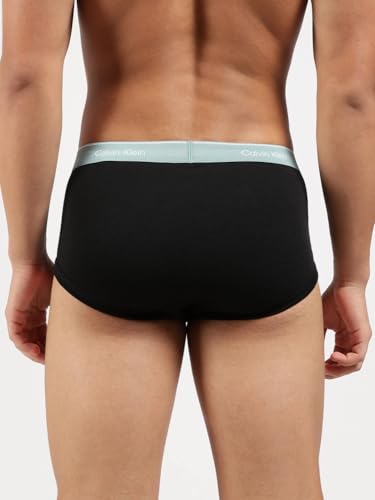 Image of Calvin Klein Underwear Multi Solid Mid Rise Briefs - Pack of 5