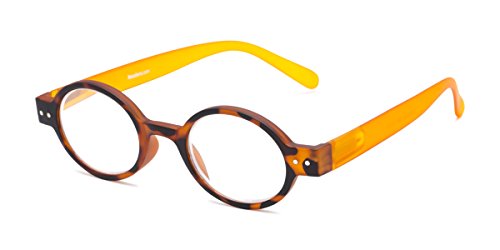 Round Reading Glasses in Tortoise/Orange by Readers.com | The Flamingo | +1.75