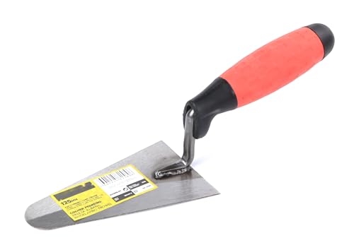Paleta albañil - acero carbono, 125 mm, diseño ergonómico, resistente y duradero, ideal para acabado y alisado. *