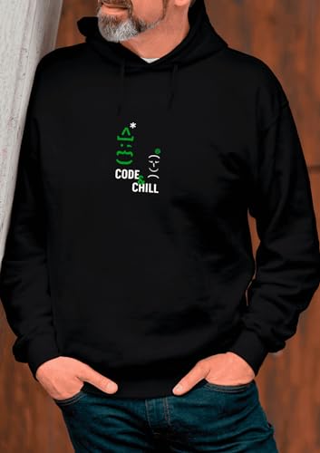 Sweat à capuche doux et chaud Santa Code BCWU33B noir