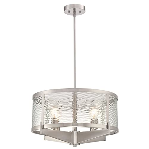 Chandelier Branston intérieur Westinghouse 63682 suspension nickel 4 lampes