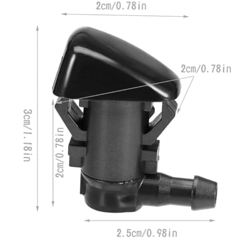 Cheriezing JET006 55079049Aa Front Windshield Washer Nozzles Wiper Spray Kit Single Hole Compatible thumb #5