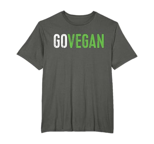 Go Vegan T-Shirt Camisa vegetariana Camiseta
